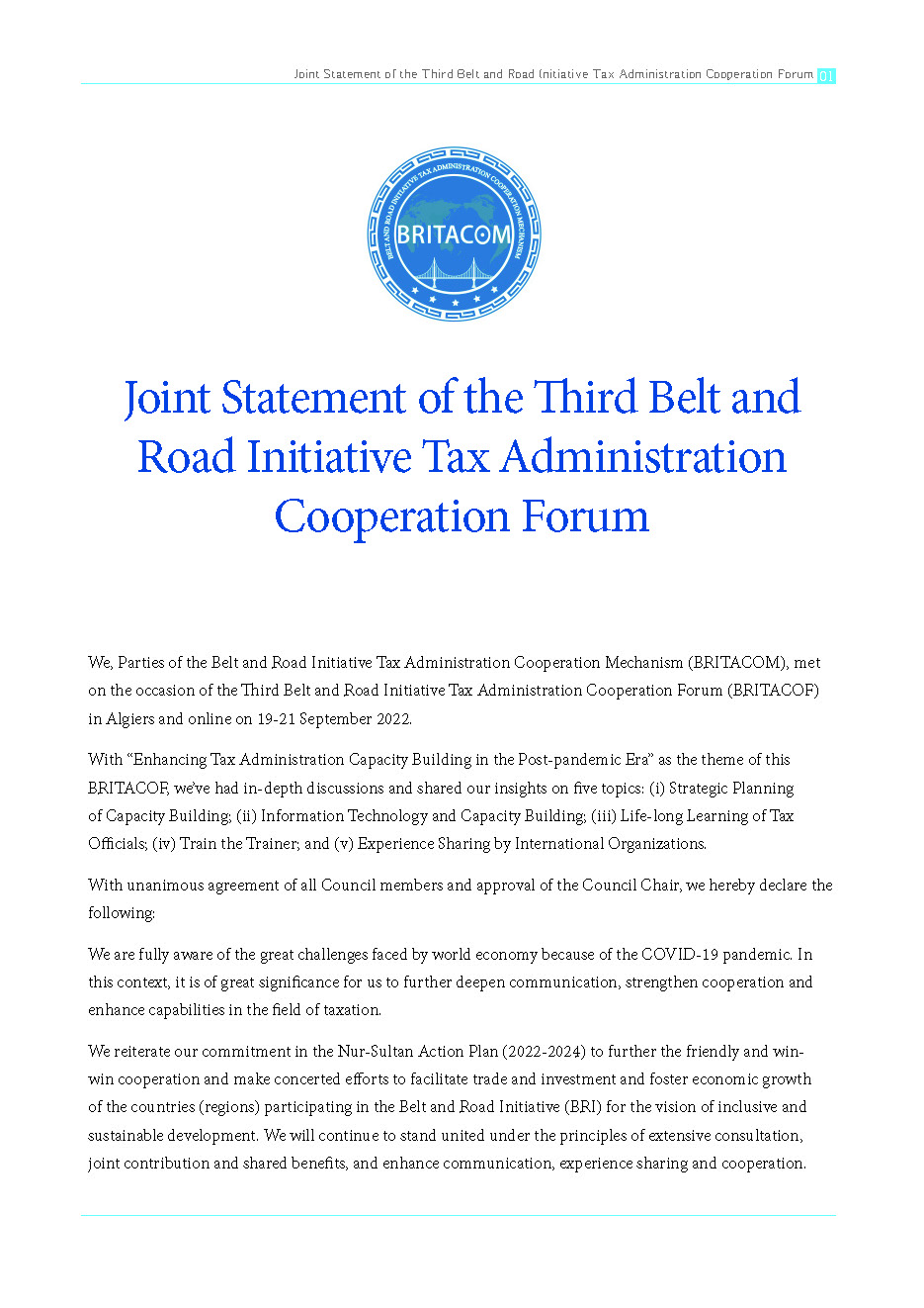 页面提取自－Joint Statement of the Third Belt and Road Initiative Tax Administration Cooperation Forum.jpg